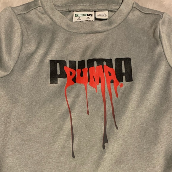 Puma grey&black short and shirt set 6-9m - Picture 4 of 4